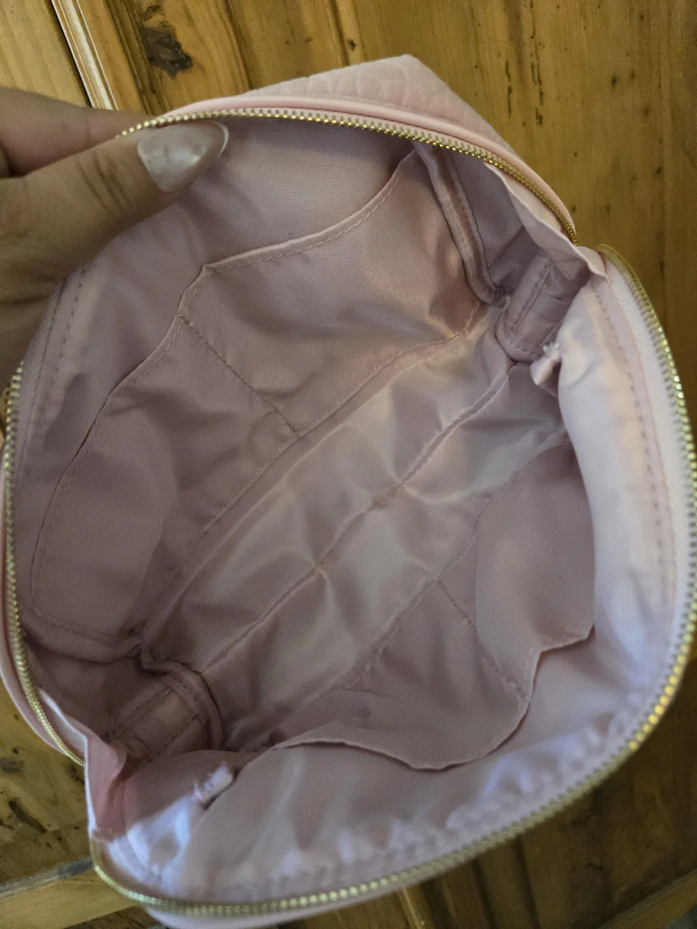 Kendra Scott Pink Quilted Cosmetic Pouch